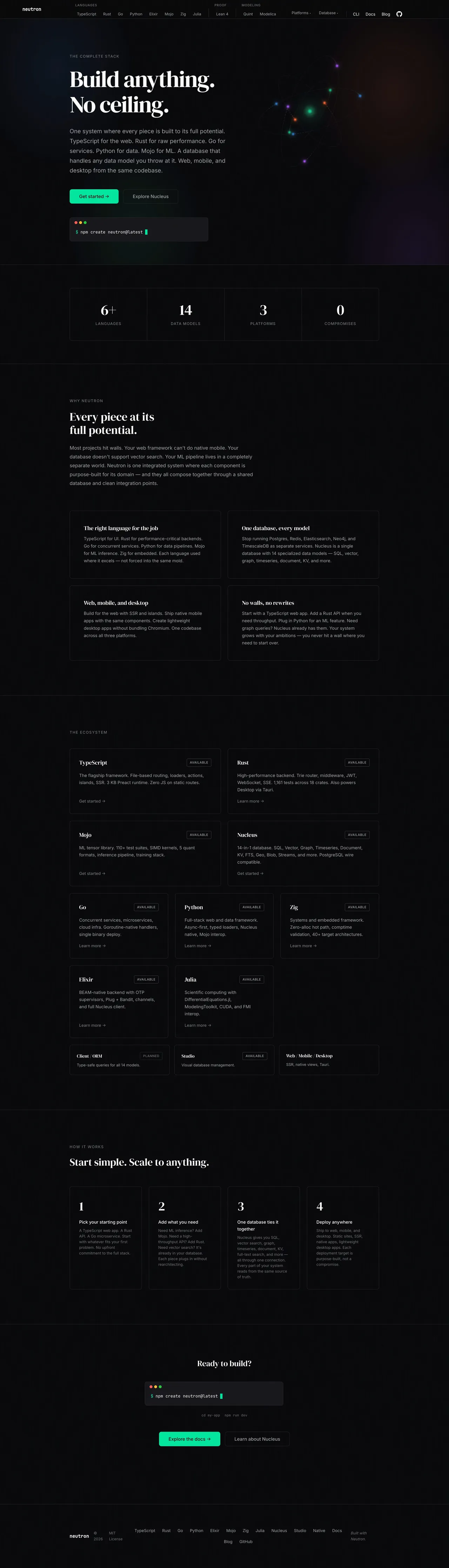Neutron website